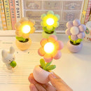 LED Floral Mini Night Light For Bedroom Desk Mini Deco Table Lamp Children's Room Gift Creative Decoration Night Lamps