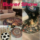 Red Rose Round Rug Red Rose Round Rug Non-Slip Carpet Rug Turf Line Round Carpet Soft Non-Slip Floor Mat for Living Room Bedroom