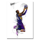 Famous Basketball Stars Wall Art Poster Abstract Graffiti Mural Modern Home Decor Canvas Painting Room Decorate Prints Pictures