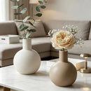 Decorative Ceramic Vases for Centerpieces,Unique Flower Vases Rustics Farmhouse Vases for Home/Kitchen/Office Decors 87HA