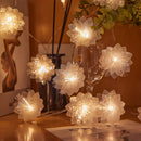 LED fiber optic flower string lights, flashing lights, wedding decoration, colorful light string
