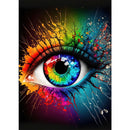 Classic Abstract Wall Art , Eye Features Mural, HD Canvas Print Poster for Home Living Room Bedroom Office Decoration Cuadros