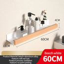 Wood Aluminum Material Bathroom Shelf Organizer Corner Shelf Shampoo Storage Shelf Shower Wall Rack Bathroom Organizer Accessory