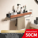 Wood Aluminum Material Bathroom Shelf Organizer Corner Shelf Shampoo Storage Shelf Shower Wall Rack Bathroom Organizer Accessory