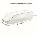 Household Refrigerator Storage Box, Kitchen Refrigerator Large Capacity Stacked Storage Rack, Organizing Water, Snacks, and Cans