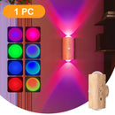 1/2PCS Motion Sensor Night Light, 3 Modes 8 Lighting Effects, USB Rechargeable Battery Magnetic Stair Lamp for Bedroom, Hallway