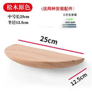 Wooden Semicircle Wall Shelf Background Wall Hanging Projector Display Stand Storage Organization Suspension Home Decoration