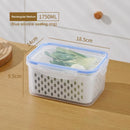 Refrigerator Storage Box Fridge Organizer Fresh Vegetable Fruit Container Drain Basket Pantry Kitchen Supplies