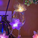 LED fiber optic flower string lights, flashing lights, wedding decoration, colorful light string
