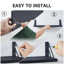 Modern Wall Mounted Floating Shelves Sturdy Versatile Wall Shelf Save Space Storage Rack for Bathroom Kitchen