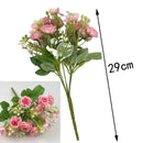 Beautiful Silk Roses Hydrangea Artificial Flowers for Home Room Garden Decoration Christmas Garland Scrapbooking Wedding Bouquet